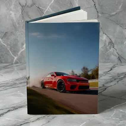 Dodge Charger Red Muscle Car On Track