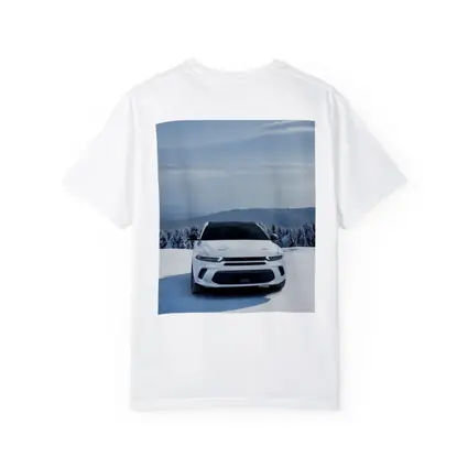 Dodge Hornet White SUV Snowy Winter Landscape
