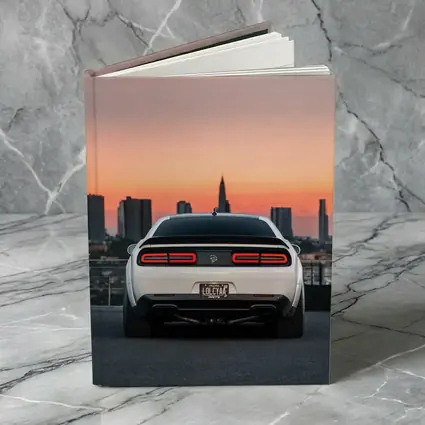 Dodge Challenger Rear City Sunset View