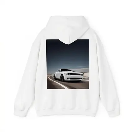 Dodge Challenger White Muscle Car Open Road