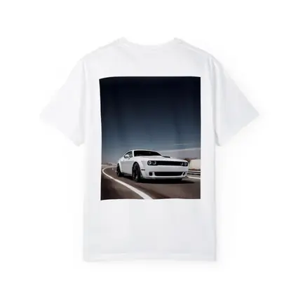 Dodge Challenger White Muscle Car Open Road