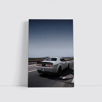 Dodge Challenger Hellcat On Open Highway