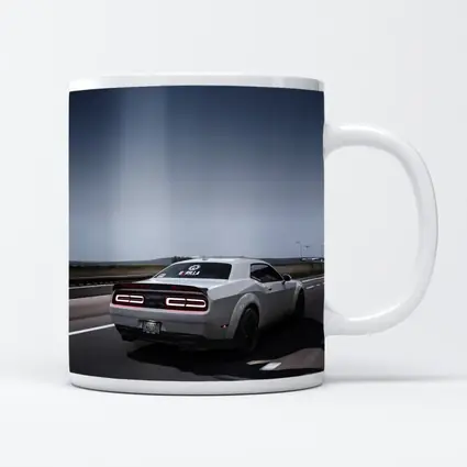 Dodge Challenger Hellcat On Open Highway