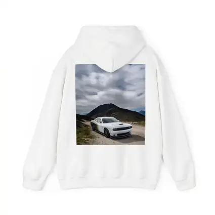 Dodge Challenger White Muscle Car Mountain Road