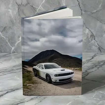 Dodge Challenger White Muscle Car Mountain Road