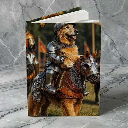 Golden Retriever Knight Medieval Tournament Adventure