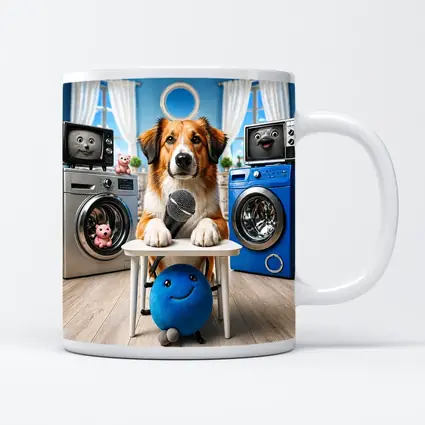Golden Retriever Host Laundry Room Comedy Show