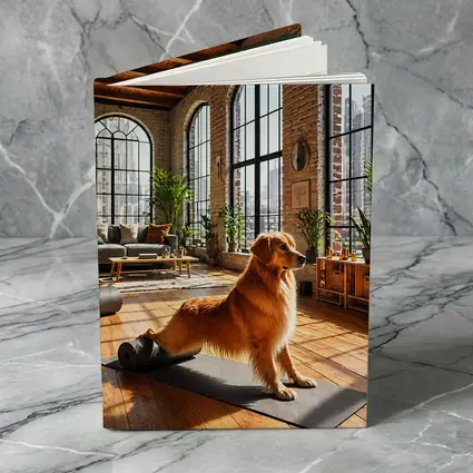 Golden Retriever Yoga Studio Loft Interior