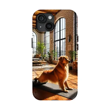 Golden Retriever Yoga Studio Loft Interior