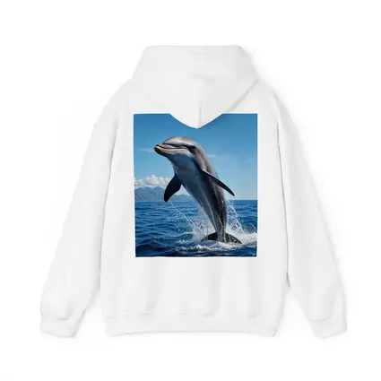 Dolphin Leaping Out of Blue Ocean