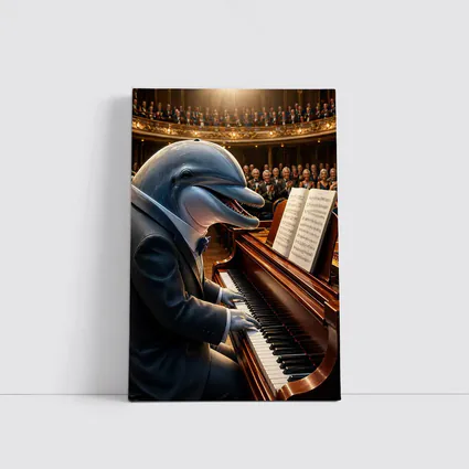 Dolphin Pianist Performing Grand Concert Hall