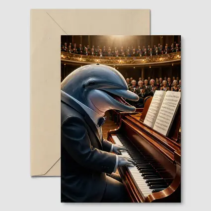 Dolphin Pianist Performing Grand Concert Hall