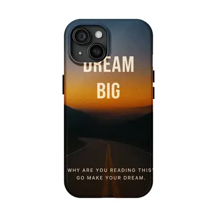 Dream Big Motivational Quote Sunset Road
