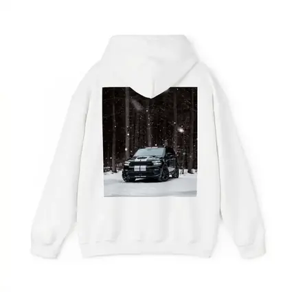 Dodge Durango Black SUV Snowy Forest