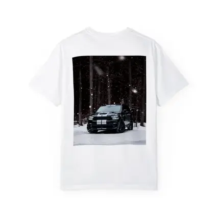 Dodge Durango Black SUV Snowy Forest
