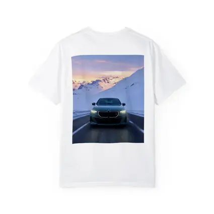 BMW i5 M60 Driving Snowy Mountain Road