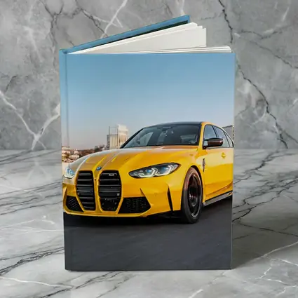 Yellow BMW M3 Speeding Through City Streets