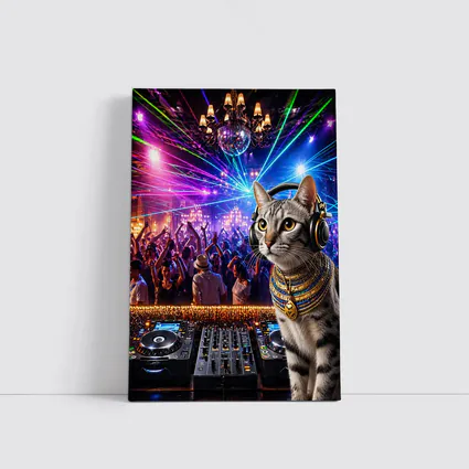 Egyptian Mau DJ Cat Nightclub Party