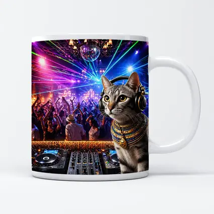 Egyptian Mau DJ Cat Nightclub Party