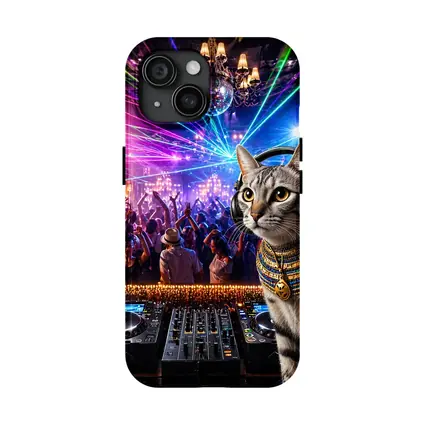 Egyptian Mau DJ Cat Nightclub Party