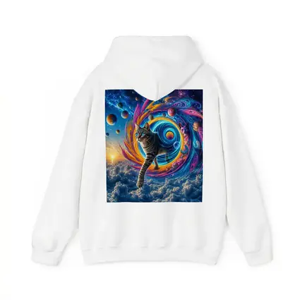 Egyptian Mau Cat Cosmic Space Swirl Art