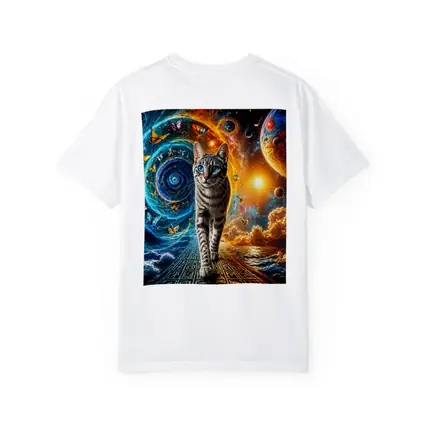 Egyptian Mau Cat Cosmic Space Fantasy Art