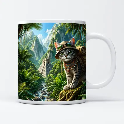 Explorer Cat Jungle Ancient Temple Adventure
