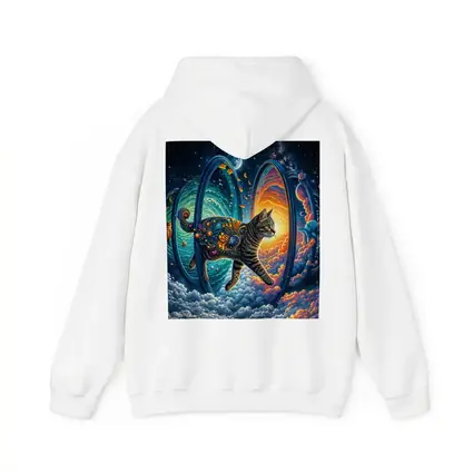 Egyptian Mau Cat Cosmic Space Trippy Art