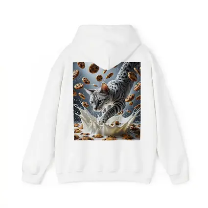 Egyptian Mau Cat Milk Splash Flying Cookies