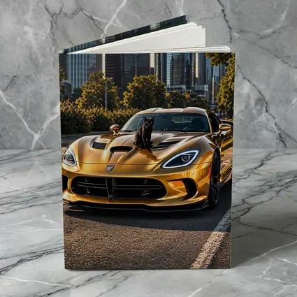 Gold Dodge Viper Black Cat City