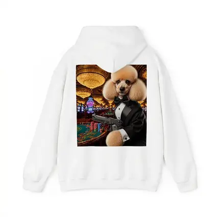 Poodle In Tuxedo Casino Gun Wall Art
