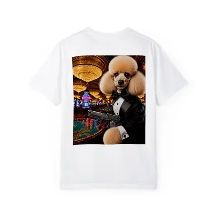Poodle In Tuxedo Casino Gun Wall Art