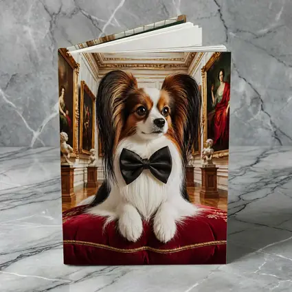 Papillon Dog Wearing Bow Tie Museum Gallery
