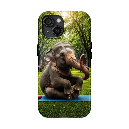 Elephant Doing Yoga in Green Park