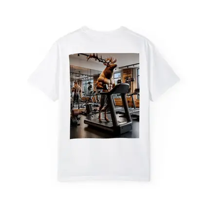 Muscular Elk Working Out in Modern Gym