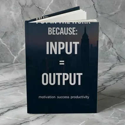 Input Equals Output Motivational City Quote