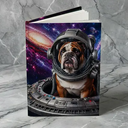 English Bulldog Astronaut Deep Space Galaxy