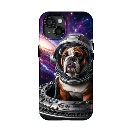 English Bulldog Astronaut Deep Space Galaxy