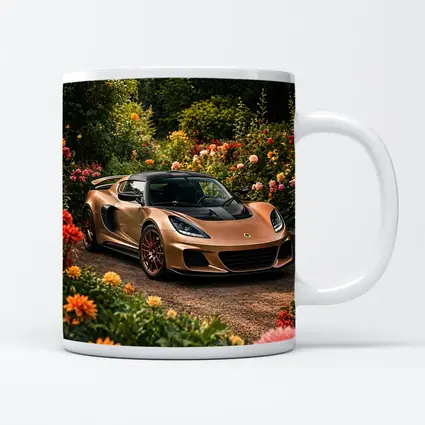 Lotus Exige Bronze Sports Car Garden Setting