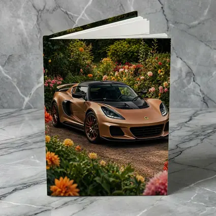 Lotus Exige Bronze Sports Car Garden Setting