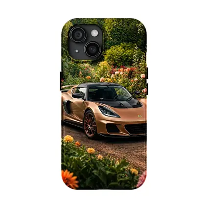 Lotus Exige Bronze Sports Car Garden Setting