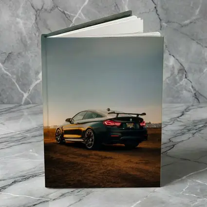 BMW M4 Frozen Black Sunset Dirt Field