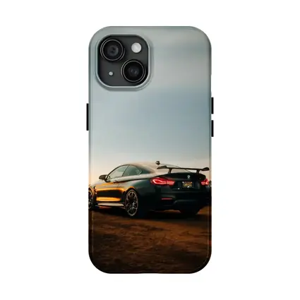 BMW M4 Frozen Black Sunset Dirt Field