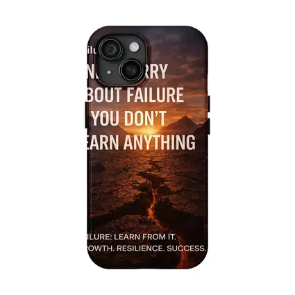 Failure Quote Cracked Desert Sunset Landscape