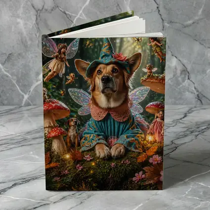 Corgi Fairy Dog Enchanted Mushroom Forest