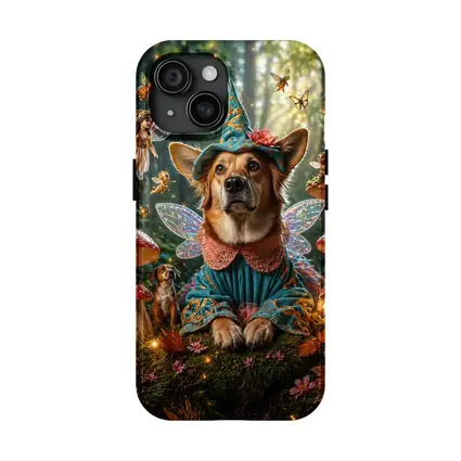 Corgi Fairy Dog Enchanted Mushroom Forest
