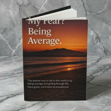 My Fear Being Average Sunset Mindset Quote