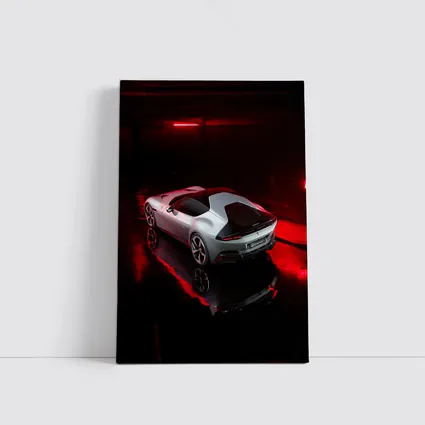 Ferrari 12 Cilindri Silver Car Dark Studio