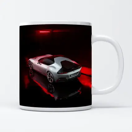 Ferrari 12 Cilindri Silver Car Dark Studio
