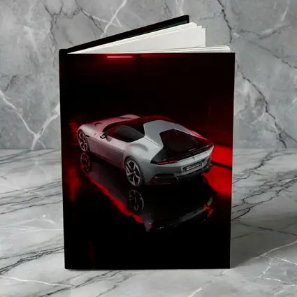 Ferrari 12 Cilindri Silver Car Dark Studio